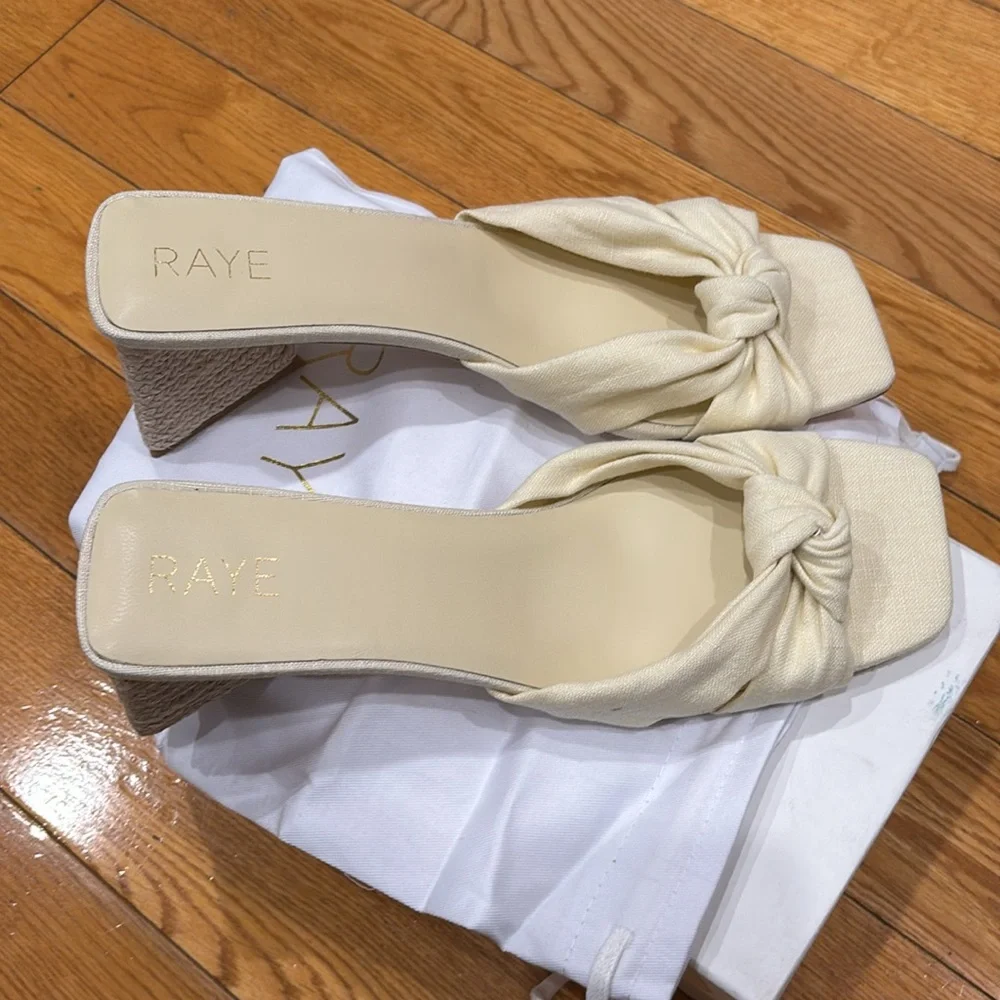 Raye Fifi Heel in Natural, Size: 10